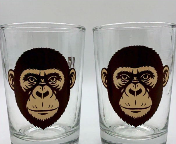 Planet of the Apes Drinking Glasses 1970s