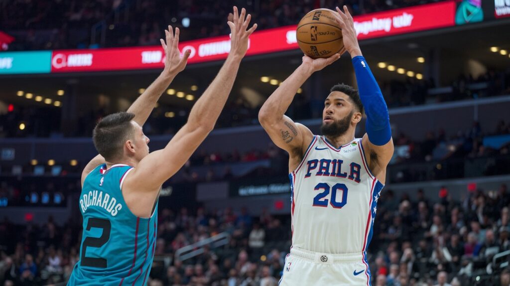 76ers vs charlotte hornets match player stats​