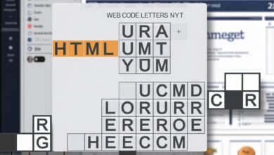 Web Code Letters NYT